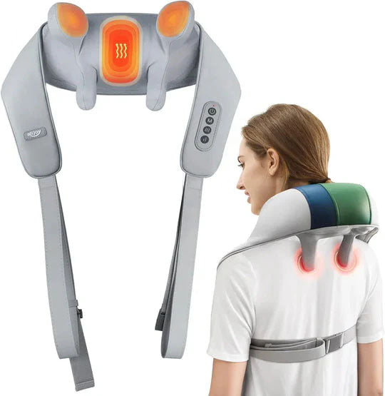 Wireless Shiatsu 4D Neck Massager with Heat – Expert Kneading for Pain Relief