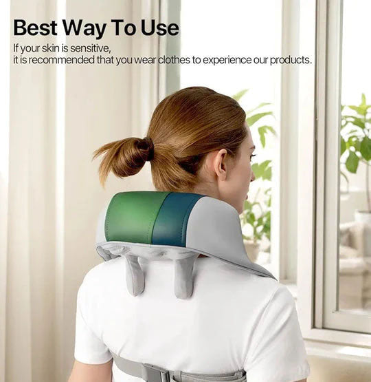 Wireless Shiatsu 4D Neck Massager with Heat – Expert Kneading for Pain Relief
