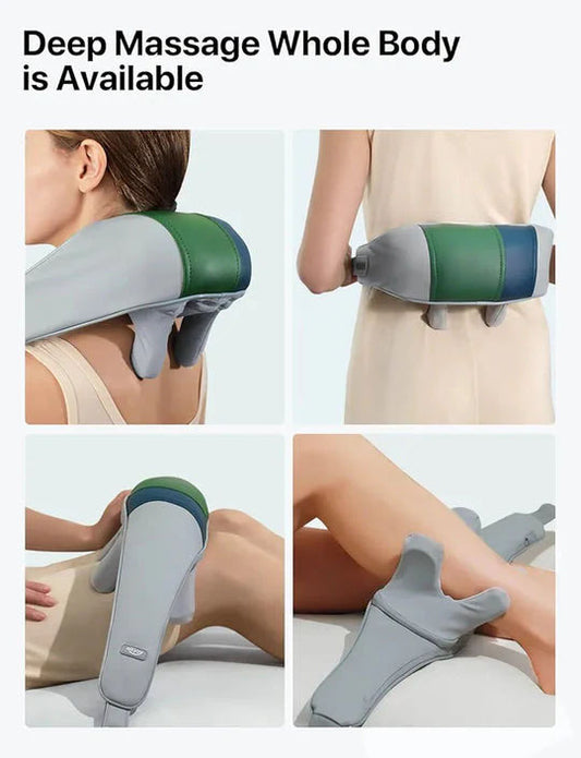 Wireless Shiatsu 4D Neck Massager with Heat – Expert Kneading for Pain Relief