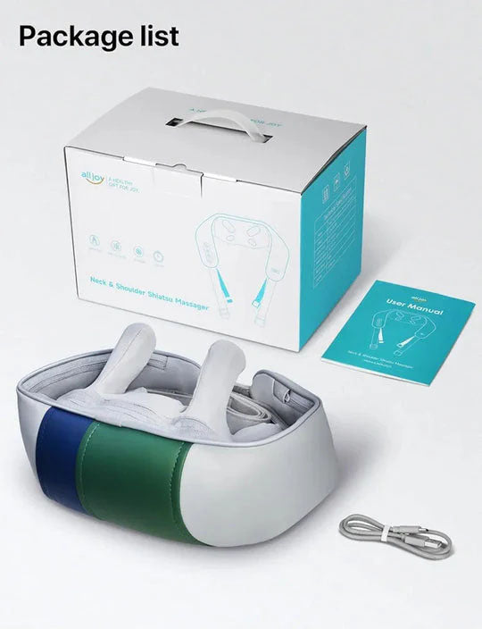 Wireless Shiatsu 4D Neck Massager with Heat – Expert Kneading for Pain Relief