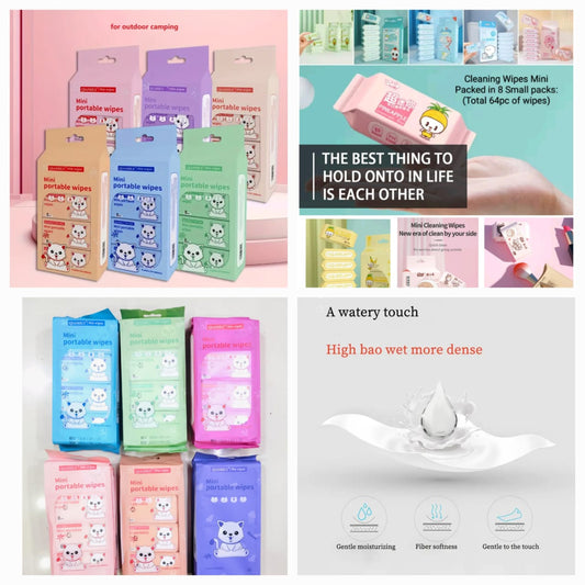 Mini Packed Wipes