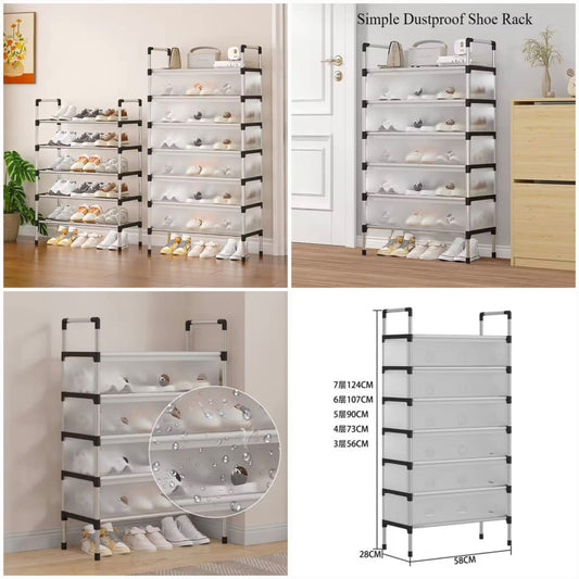Dustproof Steel Shoes Rack
