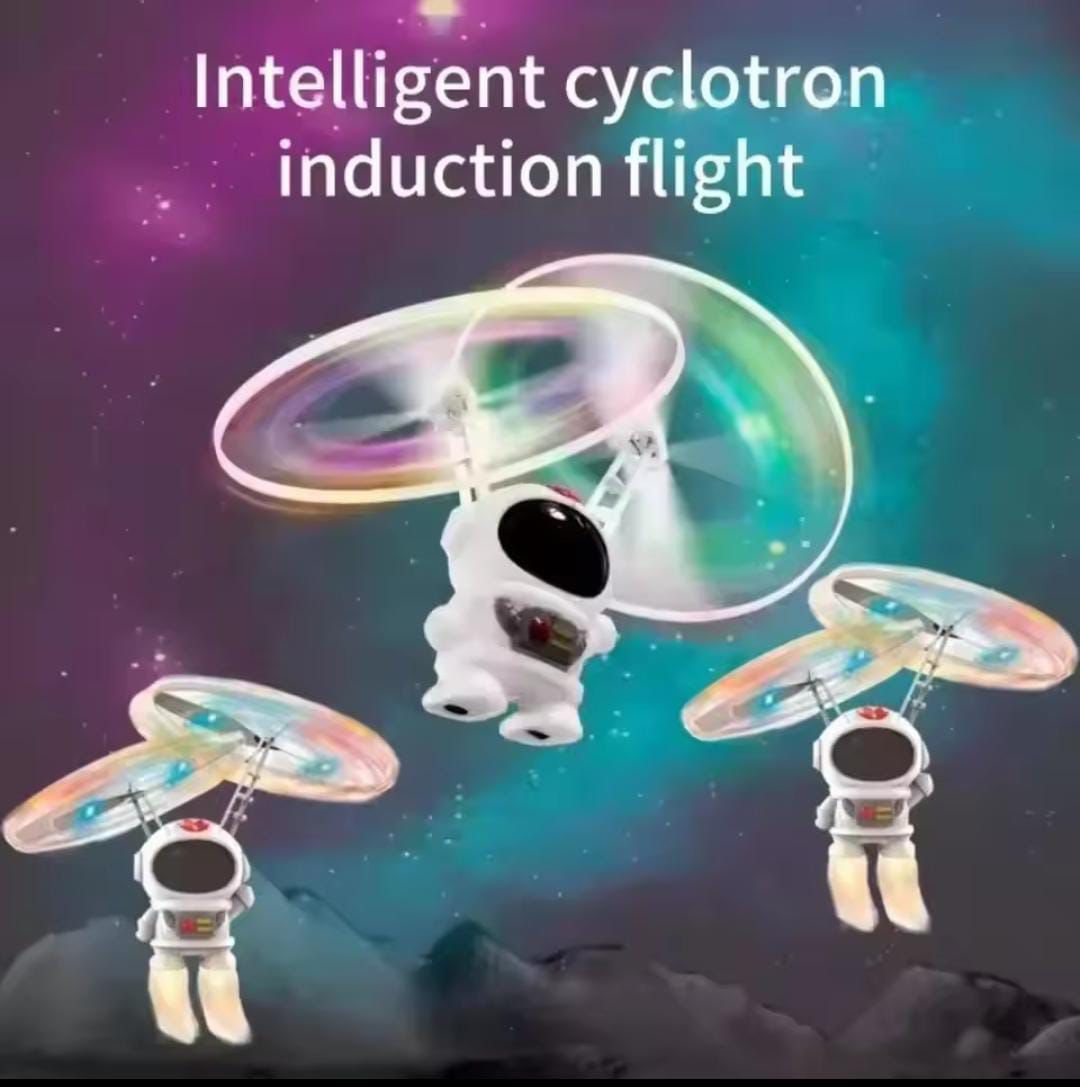 Rechargeable Induction Flying Astronaut Style Aircraft – Hand-Controlled RC Toy Drone