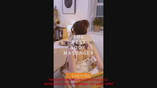 Wireless Shiatsu 4D Neck Massager with Heat – Expert Kneading for Pain Relief