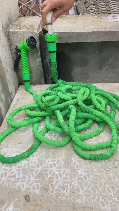 50FT Expandable Garden Hose – Magic Flexible Water Hose with Spray Nozzle, Lightweight & Leak-Proof for Lawn, Car Wash & Outdoor Watering
